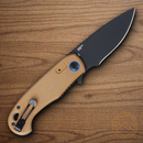 CRKT P.S.D. II Folding Knife 3" AUS-10A Steel Blade Brown G10 Handle