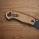 CRKT P.S.D. II Folding Knife 3" AUS-10A Steel Blade Brown G10 Handle
