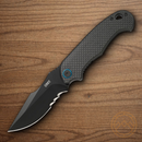 CRKT P.S.D. Folding Knife 3.63" 1.4116 Steel Blade Black G10/Carbon Fiber Handle