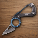CRKT Compano Fixed Knife 1.5" 8Cr13MoV Steel Blade Gray Stainless Handle