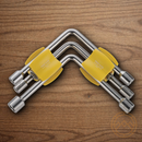 CRKT Twist And Fix Socket Yellow  SAE & Metric Sockets Low-Profile Frame 5.88"