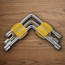 CRKT Twist And Fix Socket Yellow  SAE & Metric Sockets Low-Profile Frame 5.88"