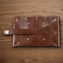 CRKT Hex Bit Driver Tool Roll INCLUDES Bits & Driver Full-Grain Brown Leather