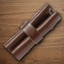 CRKT Hex Bit Driver Tool Roll INCLUDES Bits & Driver Full-Grain Brown Leather