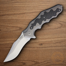 CRKT Ken Onion Motley Folding knife 3.88" Sleipner Tool Steel Blade Matte Titanium Handle