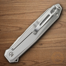 CRKT Facet Folding knife 3.38" D2 Tool Steel Blade Satin Stainless Handle