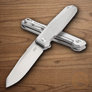CRKT Facet Folding knife 3.38" D2 Tool Steel Blade Satin Stainless Handle