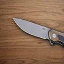 CRKT Jake Folding knife 3.25" 12C27 Sandvik Steel Blade Brown/Black Aluminum/G10 Handle