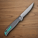 CRKT Scar Folding knife 3.25" D2 Tool Steel Blade Gray Aluminum Handle
