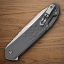 CRKT Bona Fide Folding knife 3.63" D2 Tool Steel Blade Gray Aluminum Handle