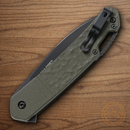 CRKT Bona Fide Folding knife 3.63" 1.4116 Steel Blade OD Green Aluminum Handle