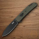 CRKT Bona Fide Folding knife 3.63" 1.4116 Steel Blade OD Green Aluminum Handle