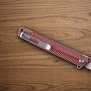 CRKT Stylus Folding knife 3.13" 2C27 Sandvik Steel Blade Maroon Aluminum Handle