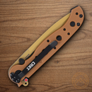 CRKT M16 Folding knife 3" D2 Tool Steel Blade Desert Tan GRN Handle