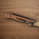 CRKT M16 Folding knife 3" D2 Tool Steel Blade Desert Tan GRN Handle