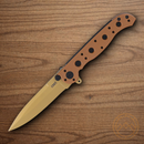 CRKT M16 Folding knife 3" D2 Tool Steel Blade Desert Tan GRN Handle