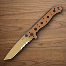 CRKT M16 Folding knife 3" D2 Tool Steel Blade Desert Tan GRN Handle