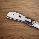 CRKT M4-02M Folding knife 3.25" 8Cr13MoV Steel Blade White Resin/G10 Handle