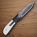 CRKT M4-02M Folding knife 3.25" 8Cr13MoV Steel Blade White Resin/G10 Handle