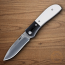 CRKT M4-02M Folding knife 3.25" 8Cr13MoV Steel Blade White Resin/G10 Handle