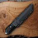 Cold Steel Large Warcraft Fixed Knife 7.5" San Mai Steel Blade Black G10 Handle