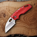 Cold Steel Tuff Lite Plain Folding Knife 2.5" AUS-8 Steel Blade Red Griv-Ex Handle