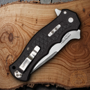 Cold Steel Crawford Model 1 Folding Knife 3½" 4034 Steel Blade Blck Zy-Ex Handle