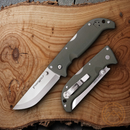 Cold Steel Finn Wolf Folding Knife 3.5" Stainless Steel Blade Green ABS Handle