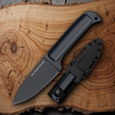 Cold Steel Forged Knife 4" One Piece Gray Teflon Coated High Carbon Construction