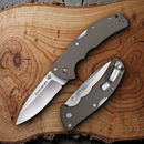 Cold Steel Code Folding Knife 3.5" S35VN Steel Blade Gray Aluminum Handle