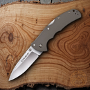 Cold Steel Code Folding Knife 3.5" CPM S35VN Steel Blade Gray Aluminum Handle