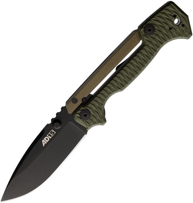 Cold Steel AD-15 Scorpion Lock Folding Knife 3.5" AUS-10A Steel Blade OD Green Griv-Ex Handle 58SQODBK -Cold Steel - Survivor Hand Precision Knives & Outdoor Gear Store