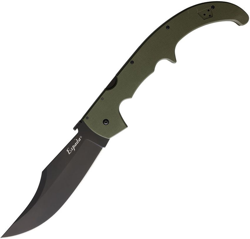 Cold Steel XL Espada Lockback Folding Knife 7.5" AUS-10A Steel Blade OD Green G10 Handle 62MGCODBK -Cold Steel - Survivor Hand Precision Knives & Outdoor Gear Store