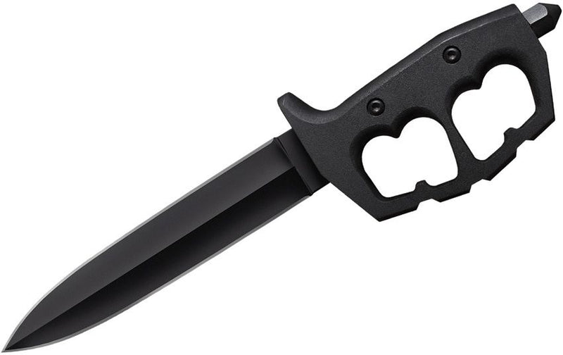 Cold Steel Chaos 7.5" SK-5 Steel Tuff-Ex Coated Double Edge Dagger Blade Black 6061 Aluminum Handle 80NTP -Cold Steel - Survivor Hand Precision Knives & Outdoor Gear Store