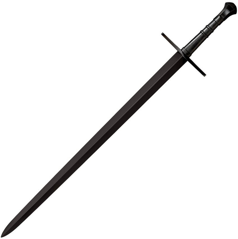 Cold Steel MAA Hand-And-A-Half Sword 33.5" 1055 Carbon Steel Blade Black Leather Handle 88HNHM -Cold Steel - Survivor Hand Precision Knives & Outdoor Gear Store