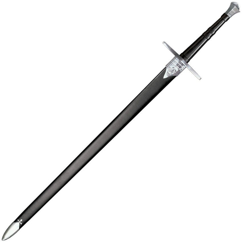 Cold Steel Hand-And-A-Half Sword 33.5" 1060 Carbon Steel Blade Black Leather Handle 88HNH -Cold Steel - Survivor Hand Precision Knives & Outdoor Gear Store