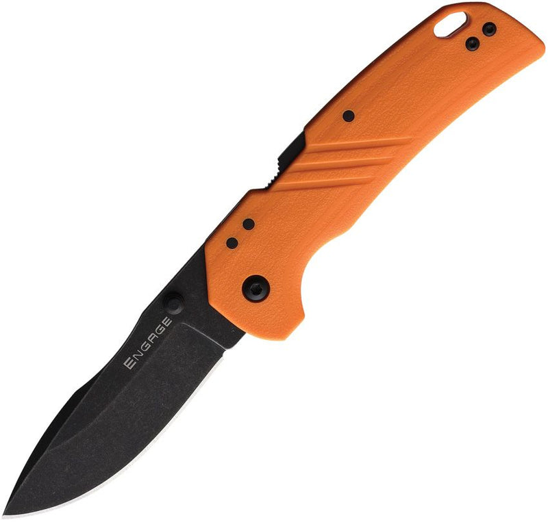 Cold Steel Engage Atlas Lock Folding Knife 3" Black 4116 Steel Drop Point Blade Orange GFN Handle FL30DPLDBO -Cold Steel - Survivor Hand Precision Knives & Outdoor Gear Store