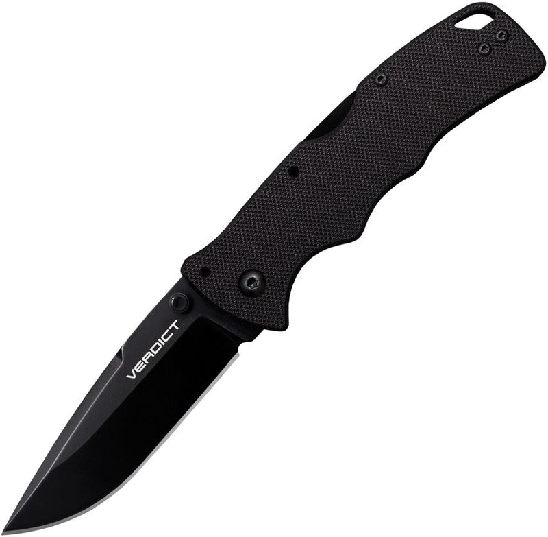 Cold Steel Verdict Lockback Folding Knife 3" AUS-10A Steel Spear Point Blade Black G10 Handle FLC3SP10A -Cold Steel - Survivor Hand Precision Knives & Outdoor Gear Store