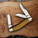 Cold Steel Gentleman's Stockman Pocket Knife 8Cr13MoV Steel Blades Bone Handle