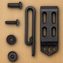 Cold Steel Secure-Ex C-Clip Small 2pk Fits Up To 1.75" Wide And 0.25" Thick Belts SACLB