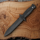 Condor Training Kombat Dagger Knife 7" Black Rubber One - Piece Construction