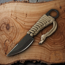Condor Kickback Fixed Knife 2.75" 1075 Steel Blade Brown Paracord Wrapped Handle