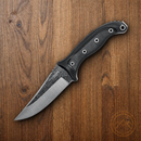 Condor Pandur Fixed Knife 4.5" 1075HC Steel Full Blade Black Micarta Handle