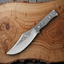 Condor Gryphus Fixed Knife 6.75" 1075HC Steel Blade Black Canvas Micarta Handle
