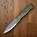 Condor Bushlore Fixed Knife 4.5" 1075HC Carbon Steel Blade Green Micarta Handle