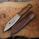 Condor Primitive Bush Fixed Knife 8" 420HC Steel Full Tang Blade Walnut Handle
