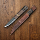 Condor Indigenous Puukko Fixed Knife 3.75" 1095HC Steel Full Blade Walnut Handle