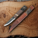 Condor Mini Indigenous Puukko Fixed Knife 3.25" 1095HC Steel Blade Walnut Handle