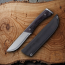 Condor Survival Puukko Fixed Knife 3.88" 1095HC Steel Blade Black Micarta Handle