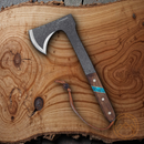 Condor Blue River Tomahawk Axe 5.5" 1075HC Steel Head Walnut/Turquoise Handle